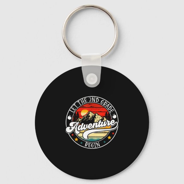 Back to school let the 2nd second grade adventure keychain (Front)
