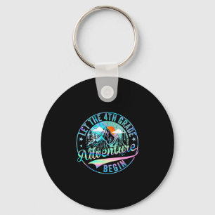 Back to school let the 4th grade adventure begin keychain