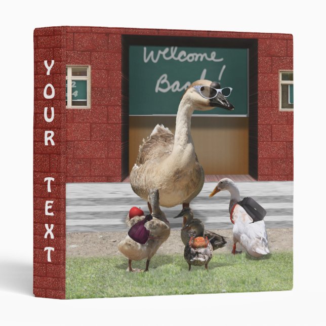 Back To School, Little Ducks! Binder (Front/Spine)