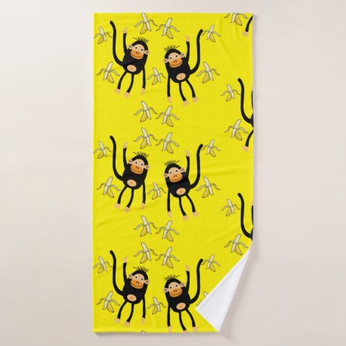 Back To School Little Monkey Bath Towel