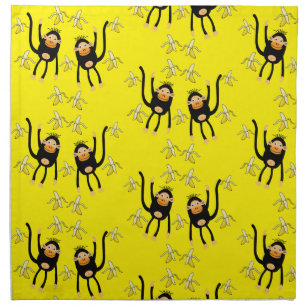 Back To School Little Monkey Cloth Napkin