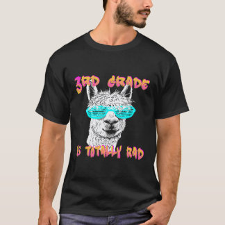 Back to School Llama 3rd Grade Grader Teacher 1st T-Shirt