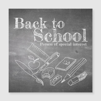 Back to School Magnetic Invitation