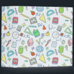 Back to school: math binder<br><div class="desc">Back to school: math binder with seamless pattern</div>