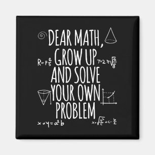 Back To School Math Quote For Girls Boys Teens Dea Magnet
