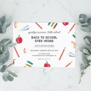 Back to School   Meet the Teacher Open House Invitation