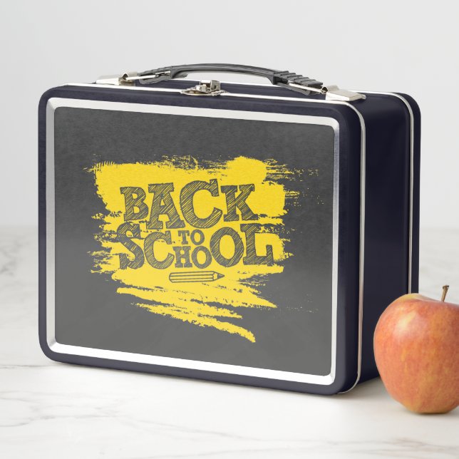 Back to School Metal Lunch Box | Custom Kids Lunch (In Situ)