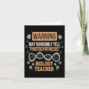 Back To School Microbiology Funny Science Teacher Card
