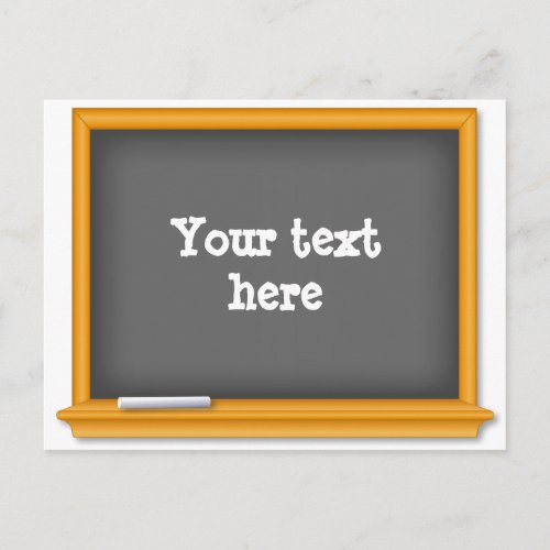 Back to School Mini Chalkboard  Postcard