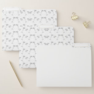 Back-to-School Minimal Line Pattern Summer File Folder