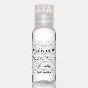 Back-to-School Minimal Line Pattern Summer Hand Sanitizer