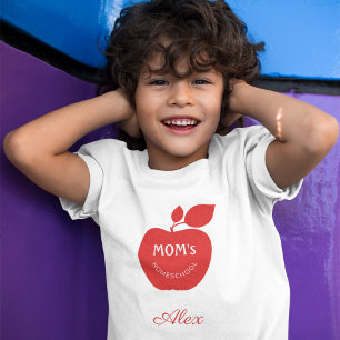 Back to school mom homeschool kid name T-Shirt