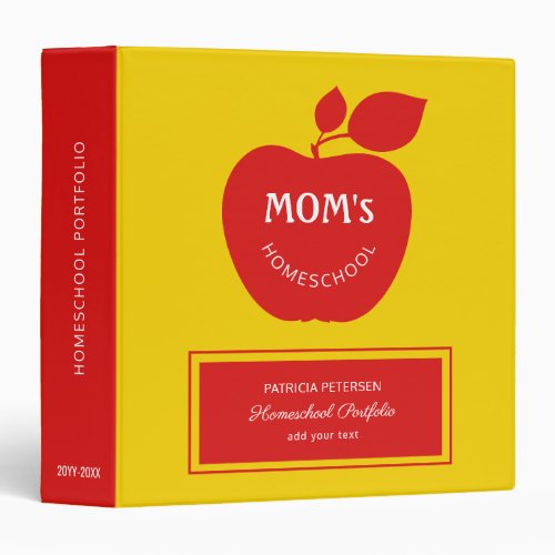 Back to school mom teacher homeschool  3 ring binder