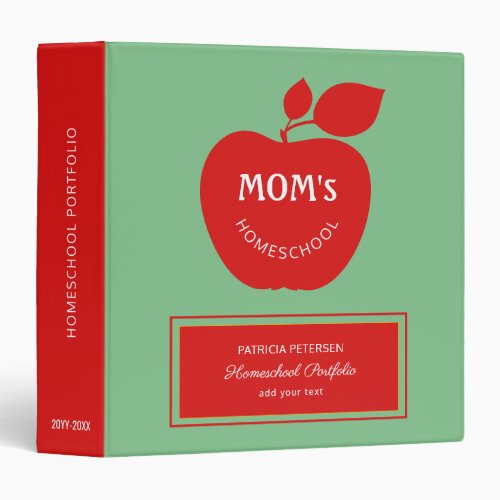 Back to school mom teacher homeschool  3 ring binder