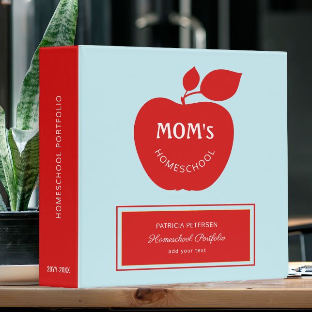 Back to school mom teacher homeschool  3 ring binder (Creator Uploaded)