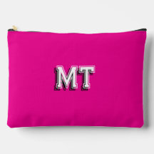 Back to School Monogrammed Pencil Zipper Bag Pink