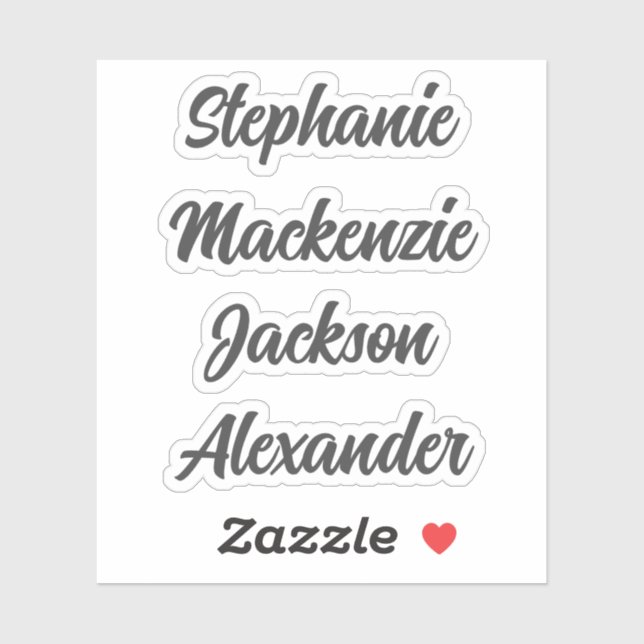 Back to School Multiple Name Stickers (Sheet)