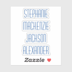 Back to School Multiple Name Stickers