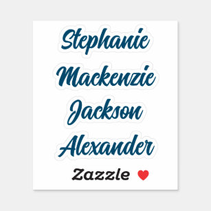 Back to School Multiple Name Stickers