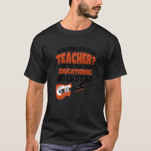 Back to School Music Guitar Kindergarten Teacher T_Shirt