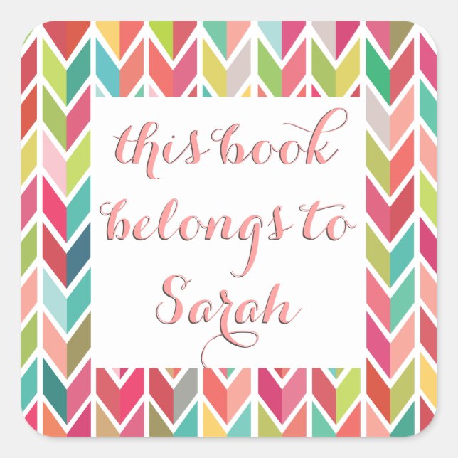 Back to School Name Book Stickers (Front)