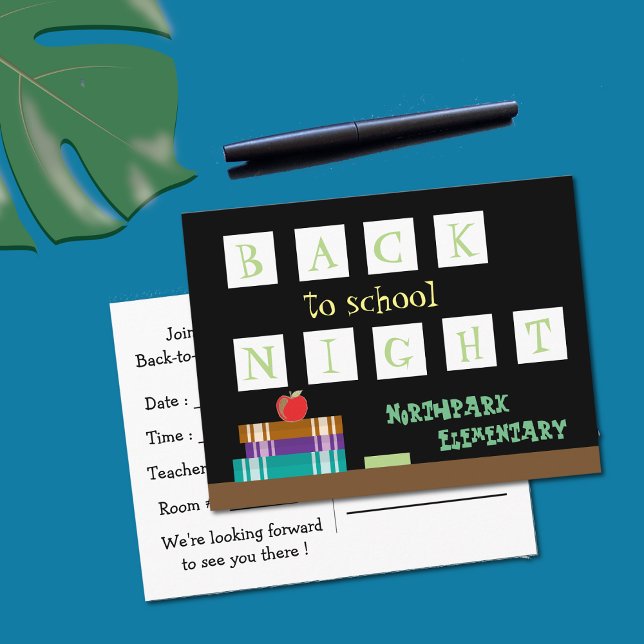 Back-to-school night postcard (Creator Uploaded)