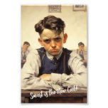 Back to school Norman Rockwell drawings style Photo Print