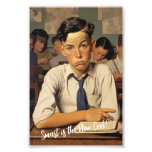 Back to school Norman Rockwell drawings style Photo Print