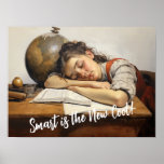 Back to school Norman Rockwell drawings style Poster
