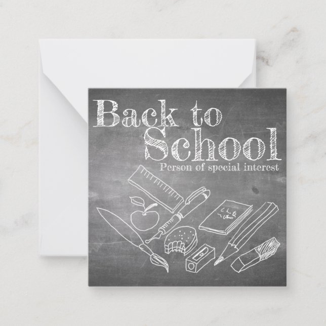 Back to School Note Card (Front)