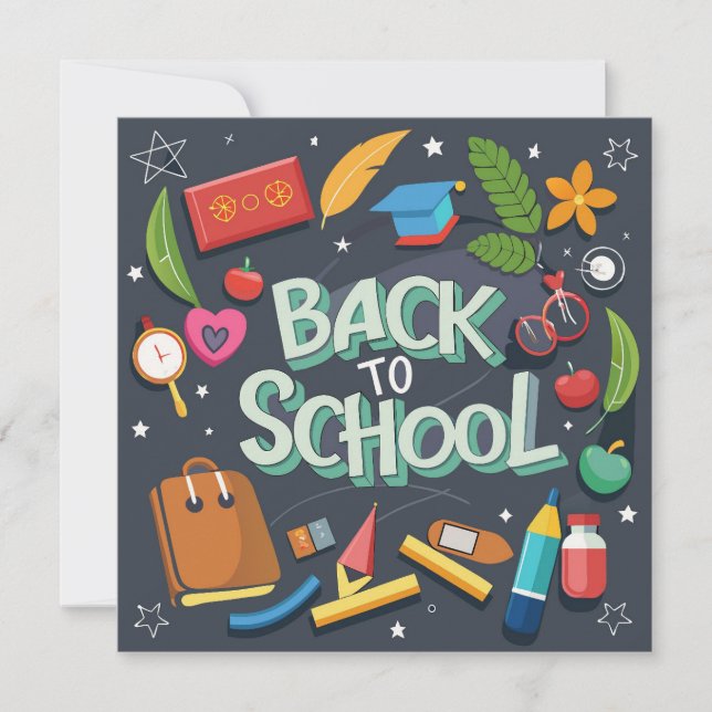 back to school note card (Front)
