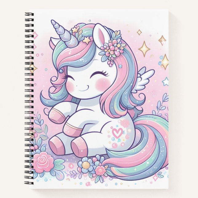 back to school notebooks unicorn (Front)