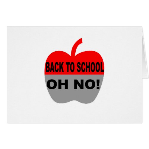 Back To School Oh No