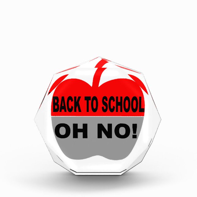 Back To School Oh No Award (Front)
