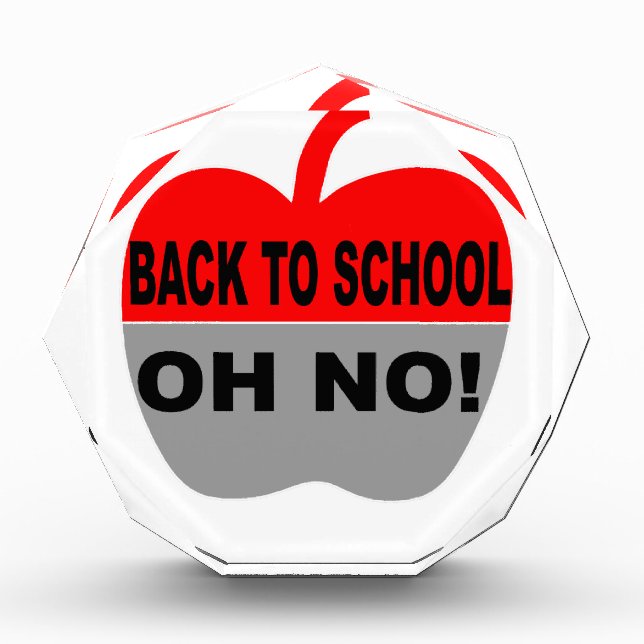 Back To School Oh No Award (Front)