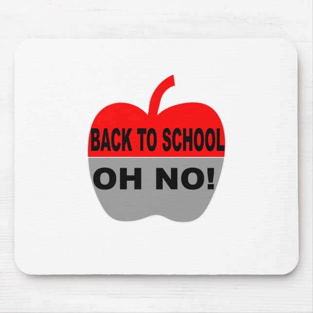 Back To School Oh No Mouse Pad (Front)