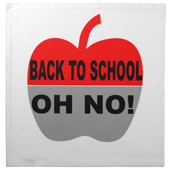 Back To School Oh No Napkin (Front)