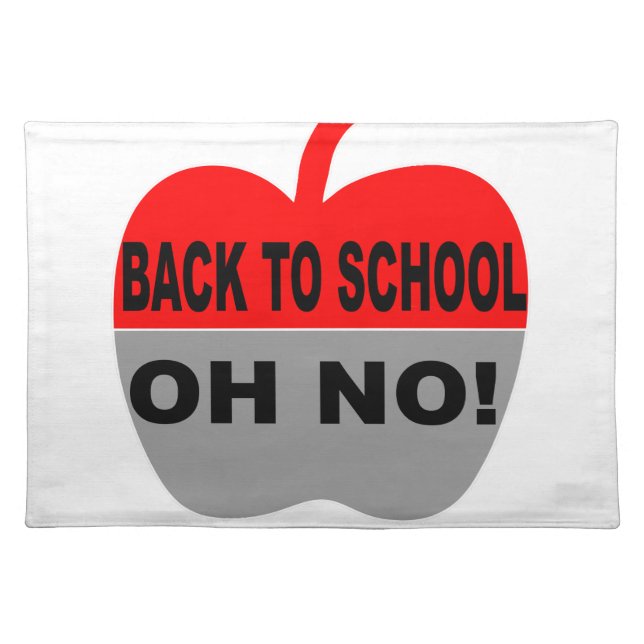 Back To School Oh No Placemat (Front)