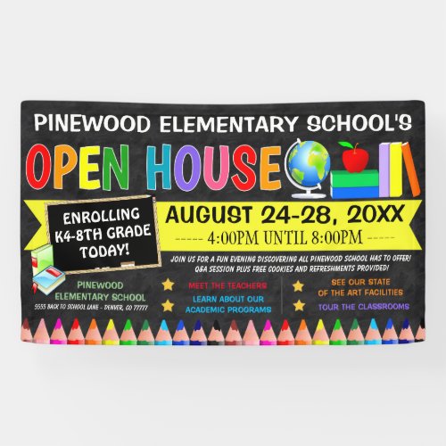 Back to School Open House Banner