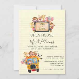 Back to School Open House Invitation