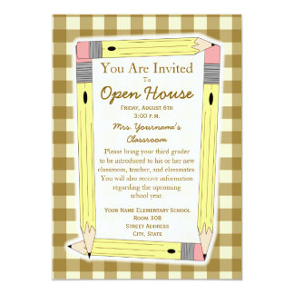 Elementary Open House Invitations 1