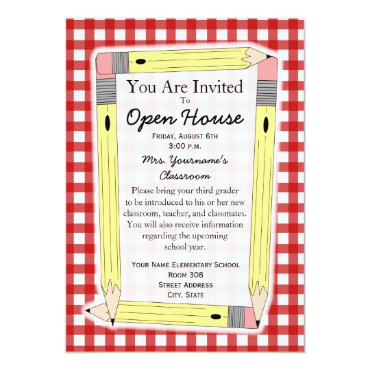 Back To School Open House Invitation Zazzle Com