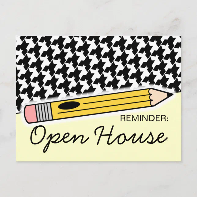 Back To School Open House / Orientation Postcard Zazzle