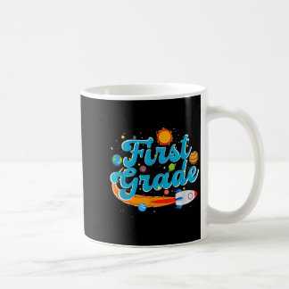 Back to school outer space teacher first grade coffee mug