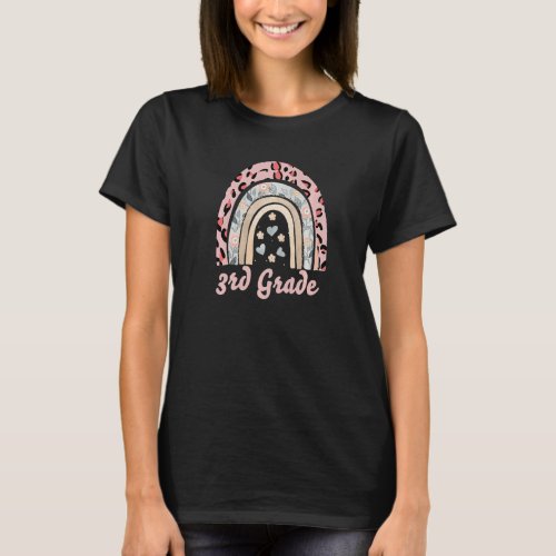 Back To School Outfits For Girls 3rd Grade Leopard T_Shirt