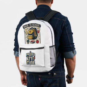 Back to School Packed With Attitude Retro Backpack