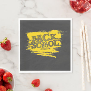 Back to School Paper Napkins – Fun School Bus