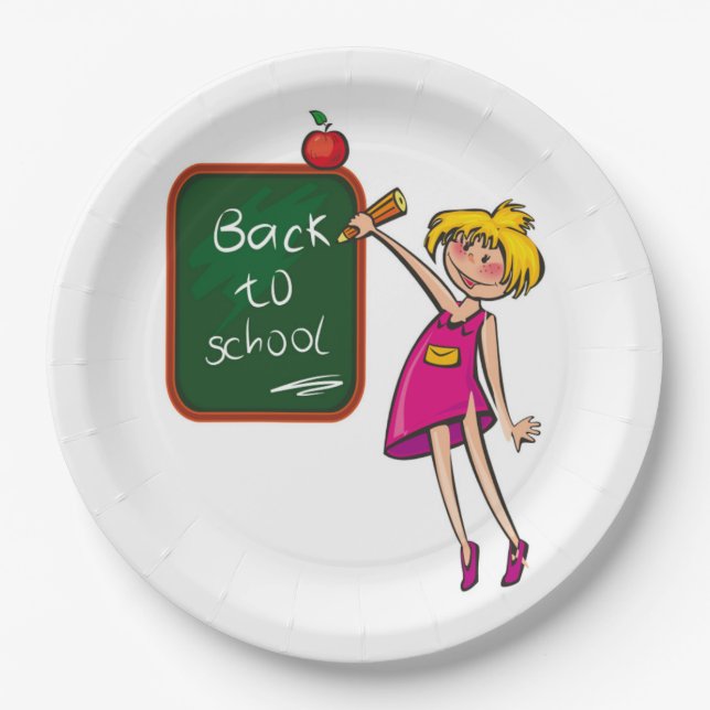 BACK TO SCHOOL PAPER PLATES (Front)