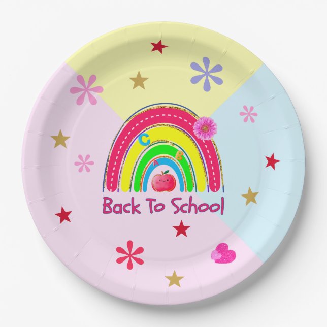 Back To School Paper Plates (Front)