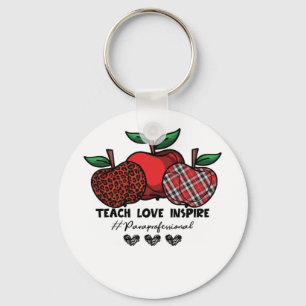 Back To School Paraprofessional For Teacher Keychain